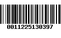 Código de Barras 0011225130397