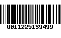 Código de Barras 0011225139499