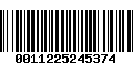 Código de Barras 0011225245374