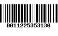 Código de Barras 0011225353130