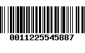 Código de Barras 0011225545887