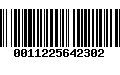 Código de Barras 0011225642302