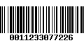 Código de Barras 0011233077226