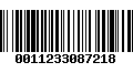 Código de Barras 0011233087218