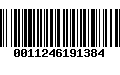 Código de Barras 0011246191384