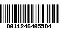 Código de Barras 0011246405504