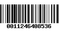 Código de Barras 0011246408536