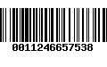 Código de Barras 0011246657538