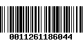 Código de Barras 0011261186044