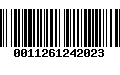 Código de Barras 0011261242023