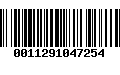 Código de Barras 0011291047254