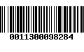 Código de Barras 0011300098284