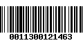 Código de Barras 0011300121463