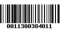 Código de Barras 0011300384011