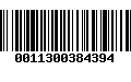 Código de Barras 0011300384394