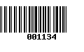 Código de Barras 001134