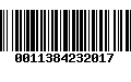 Código de Barras 0011384232017