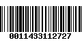 Código de Barras 0011433112727