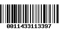 Código de Barras 0011433113397