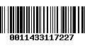 Código de Barras 0011433117227