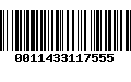 Código de Barras 0011433117555