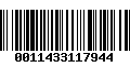 Código de Barras 0011433117944