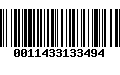 Código de Barras 0011433133494