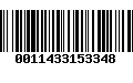 Código de Barras 0011433153348