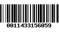 Código de Barras 0011433156059