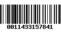 Código de Barras 0011433157841