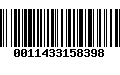 Código de Barras 0011433158398