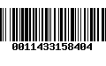 Código de Barras 0011433158404