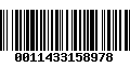 Código de Barras 0011433158978