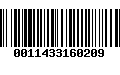 Código de Barras 0011433160209