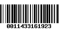 Código de Barras 0011433161923