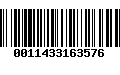 Código de Barras 0011433163576