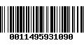 Código de Barras 0011495931090