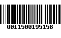 Código de Barras 0011500195158