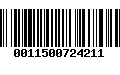 Código de Barras 0011500724211