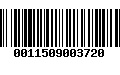 Código de Barras 0011509003720