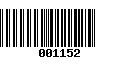 Código de Barras 001152