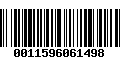 Código de Barras 0011596061498