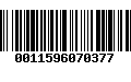 Código de Barras 0011596070377