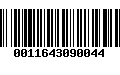 Código de Barras 0011643090044