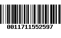 Código de Barras 0011711552597