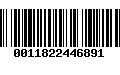 Código de Barras 0011822446891