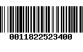 Código de Barras 0011822523400