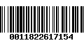 Código de Barras 0011822617154