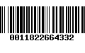 Código de Barras 0011822664332