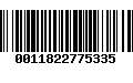 Código de Barras 0011822775335